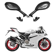 For Ducati 959 S Panigale 2016 1299 Panigale S 2015-2016 Motorcycle Mirrors W/ Turn Signals Light Ki