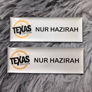 Name Tag Epoxy Acrylic Texas Chicken (75X25mm)