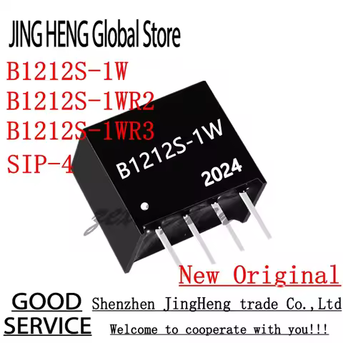 10PCS 100% New Original B1212S-1WR3 B1212S-1WR2 B1212S-1W B1212S B1212 SIP-4 12V TO 12V 1W DC-DC Iso
