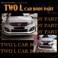 ertiga bodykit oem sportivo rear with chrome cover spoiler with led brake