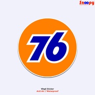 76 Round Logo Sticker Vinyl Printing Motorcycle Sticker 7cm Waterproof Unit
