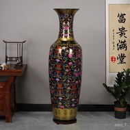 YQ57 Jingdezhen Ceramic Floor Vase Home Living Room TV Cabinet Decorations Decoration Chinese Opening Vase