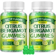 Citrus Bergamot 1500mg, Citrus Bergamot Gummies for Healthy Cholesterol, Bergamot Supplements 25:1 E