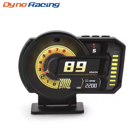 A590s Head Up Display Full LCD OBD2+GPS Instrument Panel Modification HUD Gauge RPM Voltage Oil Pres