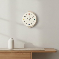2D Flat Design Modern Geometric Wall Clock House Decoration for Office, Bedroom