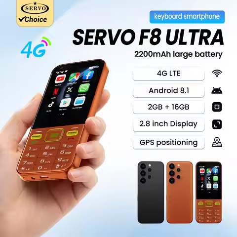 SERVO F8 Ultra Touch Smartphone 4G LTE Dual SIM Standby Android 8.1 RAM 2GB ROM 16GB Flashlight WiFi
