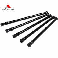 5 Pack Cupboard Bars Tensions Rod Spring Curtain Rod for DIY Projects, Extendable Width, 11.81 to 20 Inches (Black)