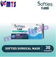 Masker Earloop Bedah Surgical Softies Masker Medis 3 Ply 1 Box 50 pcs