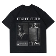 KATUN VINTAGE FIGHT CLUB T-SHIRT | TSHIRT FIGHT CLUB VINTAGE | PREMIUM COTTON MEN'S BLACK T-SHIRT