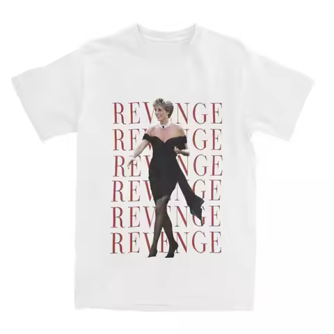 Creative Princess Diana Revenge Dress T-Shirts for Men Round Neck 100% Cotton T Shirt Short Sleeve T