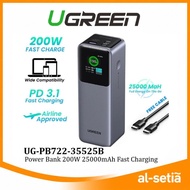 UGREEN PB722 200W 25000MAH / PB721 130W 20000MAH /PB724 100W 12000MAH DIGITAL DISPLAY - POWERBANK LA