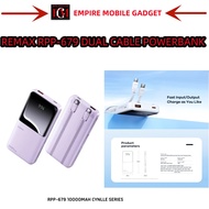 REMAX RPP-679 Cynlle Series 10000mAh PD20W + QC22.5W WITH DUAL CABLE POWERBANK