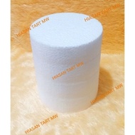 D.22 T.20 Dummy Cake Styrofoam Diameter 22cm H. 20 cm/ Dummy Cork Styrofoam Cake / Wedding Birthday 