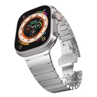 สายสแตนเลสสตีลสีไทเทเนียมสำหรับนาฬิกา Apple สาย8 Ultra 49Mm,สาย45Mm 44Mm Hello Watch 2สาย8 7 6 SE 5 twzhvj