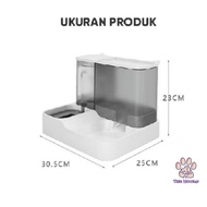 (The Bool's) TH-M65 Automatic Pet Feeder 2 In 1 Dog Cat Food Container Animal Drinking Dispenser