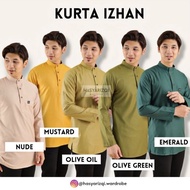 [S-3XL] Kurta Izhan | Kurta Lelaki | Kurta | Kurta Plus Size | Kurta Slimfit | Kurta Berkolar