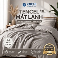 Bộ Drap Lụa Tencel 100% – Mát Lạnh, Mềm Mịn (Size 1m6/1m8 – Bọc Nệm Dày Tới 20cm) MK445 Kachi - hàng