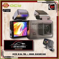 ◫ ◄ ◺ QCY K36 4K + 1080 DASHCAM