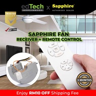 Sapphire Ceiling Fan Receiver with Remote Control (1 Set) | Menukar Kapasitor Kipas Siling | 风扇接收器 | 遥控器
