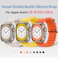 Ocean Strap for Apple watch Band 49mm 45/44/42MM racelet correa iWatch series 7 6 Ultra for S8 s7 T5