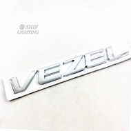 1 X ABS Chrome VEZEL Letter Auto Car Emblem Badge Sticker Decal Replacement For Honda VEZEL