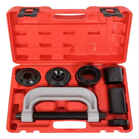 10pcs Ball Joint Press Kit with Portable Storage Case C-type Ball Joint Separator Tool for Most 2WD/