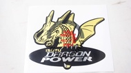 สติ๊กเกอร์ โลโก้ฝาท้าย อีซูซุ ทีเอฟอาร์ ดราก้อน ปี 1999-2002 สีทอง ISUZU TFR DRAGON 1999-2002 โกดังอ