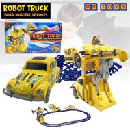 Bo Series Robot Track Build Multiple Layout Toys With Sound  For Kids 3 Years Old Above