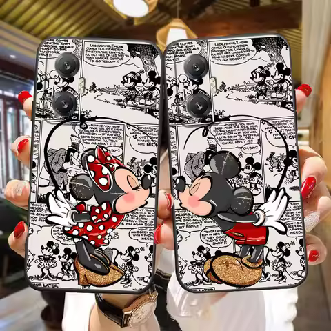 Anime Couple Mickey Mouse Cover Phone Case For VIVO S1 V15 V17 V20 V21 V21E V23 V25 V27 V27E V29 V29