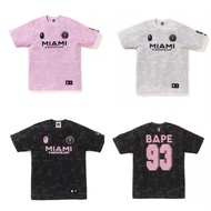 A BATHING APE® BAPE original men T shirt ape international joint MIAMI round neck couple embroidered