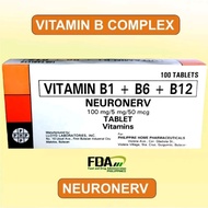 Neuronerv Vitamin B Complex 30 Tablets tablets 100% Authentic!