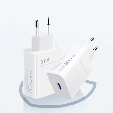 Quick Adapter 33W Fast Charging USB A Mobile Phone Charger for Samsung US EU Charger Adapter
