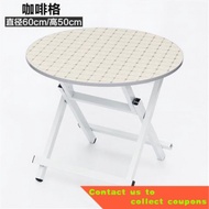 Creative Home Simple Foldable Table Small Square Table Dining Table Children's Dining Table Folding Small round Table LC