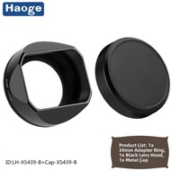 haoe | Fuji X-Mount Compatible 23mm 27mm Lens Square Metal Hood