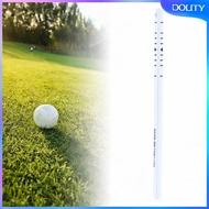 [dolity] Putter Straight Ruler Portable Putting Ruler for Office Indoor Putting Green Silver