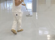 1L ( GREENTECH EPOXY ) FLOOR PAINT HEAVY DUTY &amp; K WATERPROOF COATING [Hardener Included] COLY Tiles Floor Paint GREENTECH