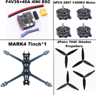 MARK4 V2 7-inch F4V3S/F4V3S PLUS Flight Control 45/60A 4INI ESC rack drone FPV carbon fiber PV Racin