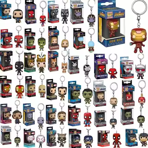 FUNKO POP The Avengers Marvels Iron Man Rocket Spider-man Hulk Loki Thor Captain America Panther Poc