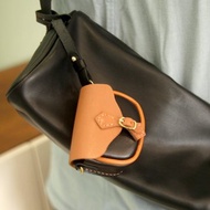 AirPodsPro蘋果耳機保護套 頭層牛皮耳機包 包掛款 掛繩款耳機殼