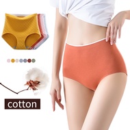 L-XXXL Plus Size High Waist Panties Abdomen Control Panties Soft Breathable Skin Friendly Simple Pan