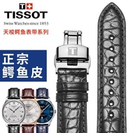 2024 High quality✥∈☑ 蔡-电子1 Tissot 1853 original Le Locle crocodile leather strap men's Duluer Junya Starfish Carson watch strap