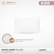6-Star Luxury Hotel Pillow Junior Children's 16" X 24" Inches (Micro Crimp Fiber) Free 1 Pillowcase 