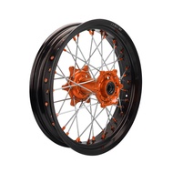 JFG SX 125 250 XC  SXF TC  17Inch Motorcycle Front Wheel Set Rear Wheels Rims Set Orange Blue Hub Fo