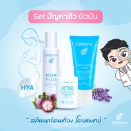 Set สิวผิวมัน (เซรั่มHYA + โฟมล้างหน้า + เซรั่มสิว )