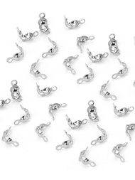 50 件，不銹鋼珠包裝扣連接器珠連接器 DIY 項鍊手鍊首飾配件