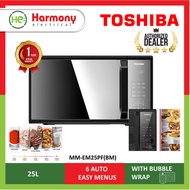 (NEW) TOSHIBA 25L Microwave Oven MM-EM25PF(BM) Mirrored Design 微波炉