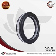 MITSUBISHI 4DR5 / 4DR7 / 4D30 / 4D32 / 4D33 1989 - 1990 MD603800 KOSA CAR AIR FILTER KA-3331 (1PC)
