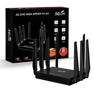 5g Eight Antenna WIFI Router Free Broadband Card Play Dual SMA Wireless Router Portable WIFI