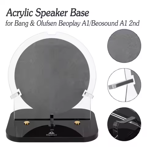 Acrylic Speaker Bracket Desktop Stand Holder Anti-Slip Base Anti-Scratch Shockproof for Bang Olufsen
