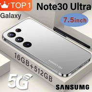 【Free Gifts】Cheap Phone Galaxy SANSUMG Note30 Ultra Smartphone 7.5 Inch Official Original android phone RAM16GB ROM512GB Mobile Phone 4800MAh Flash Full Screen cellphone Support Fingerprint phone murah original telefon handphone smartphone 5g original
